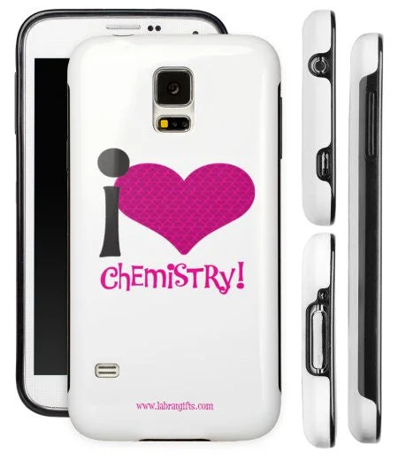 "I ♥ Chemistry" - Protective Samsung Galaxy S5 Case (pink)