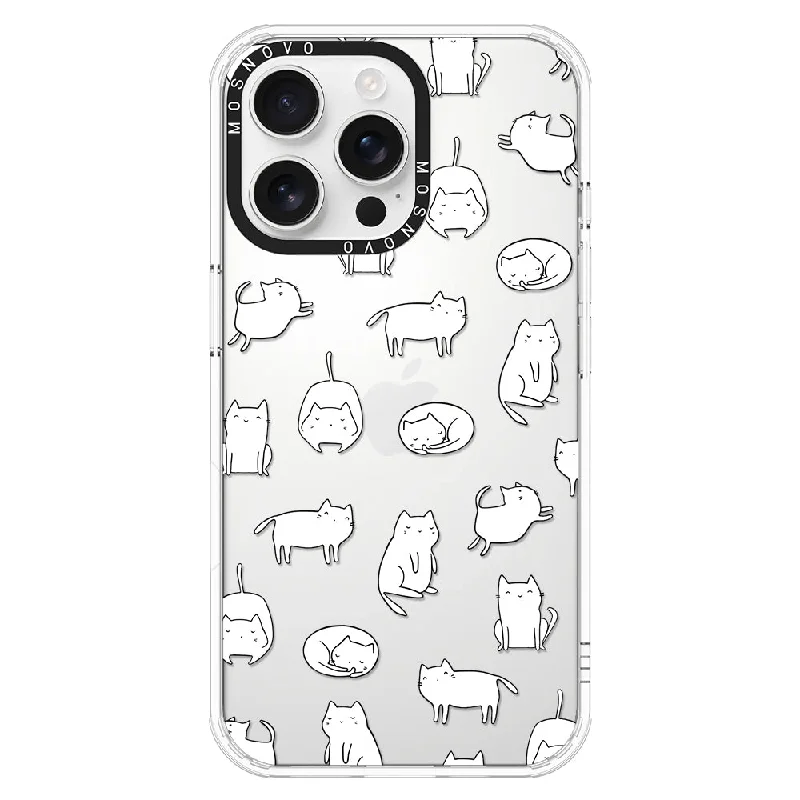 Kawaii Cat Phone Case - iPhone 16 Pro Max Case