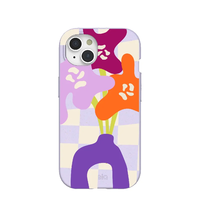 Lavender Bright Blooms iPhone 15 Case