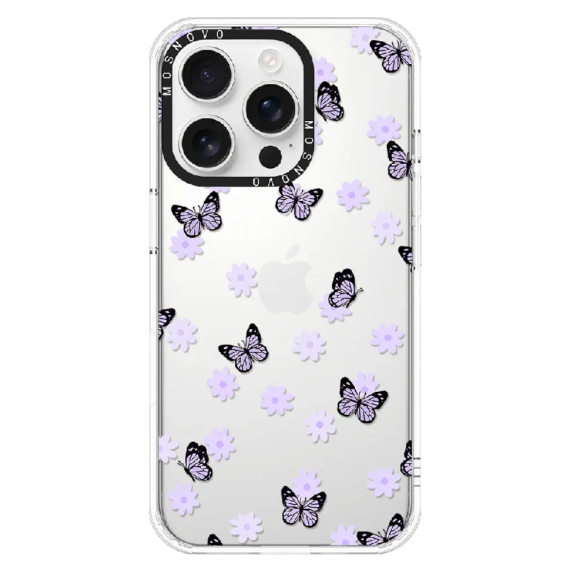 Lilac Butterfly Phone Case - iPhone 16 Pro Case