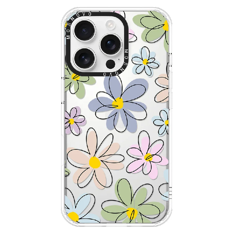 Linear Blooms Phone Case - iPhone 16 Pro Case