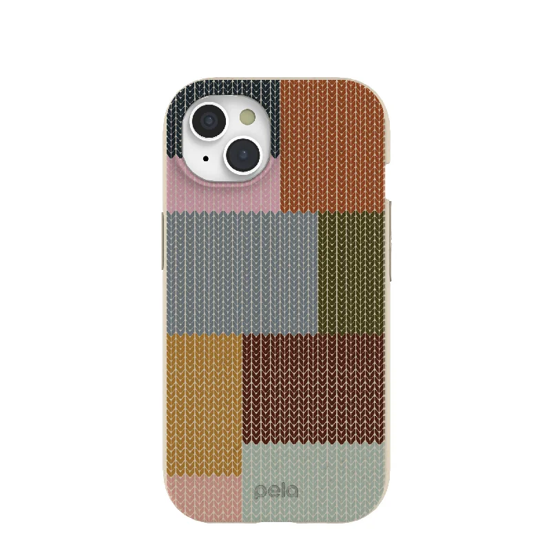 London Fog Knitted Patchwork iPhone 15 Case