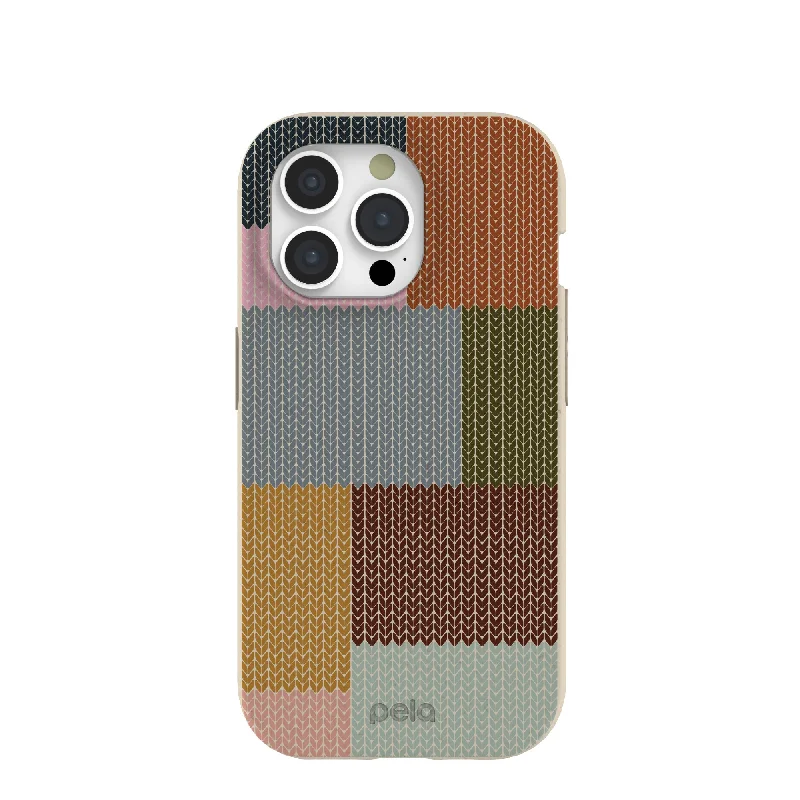 London Fog Knitted Patchwork iPhone 15 Pro Case