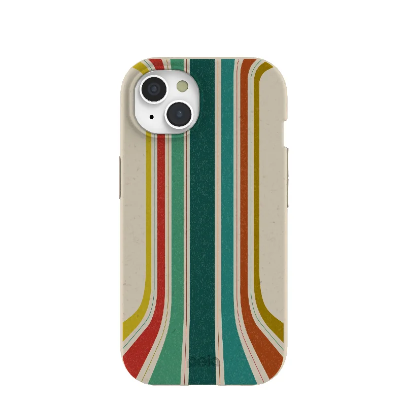 London Fog Retro Lines iPhone 15 Case