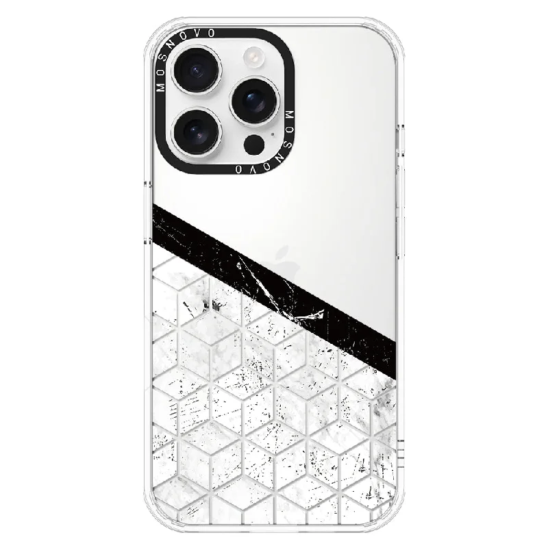 Marble Block Art Phone Case - iPhone 16 Pro Max Case