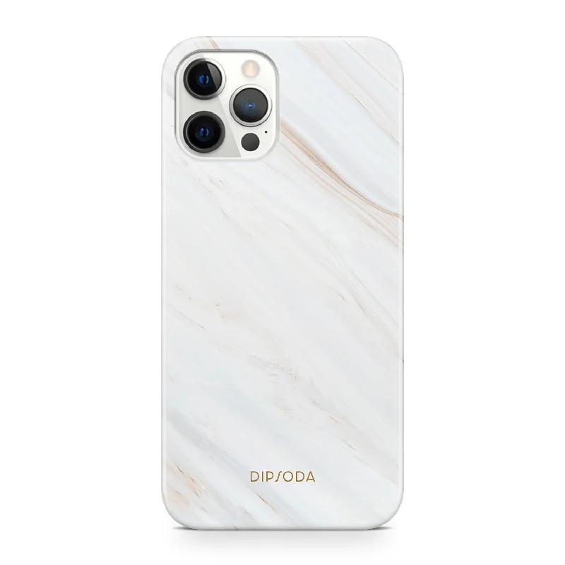 Marbled Cream Phone Case