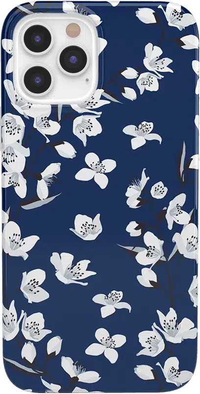 Floral Forest | Navy Cherry Blossom Floral Case