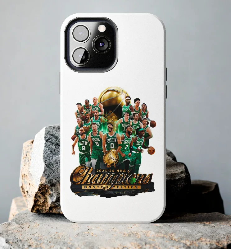 New Boston Celtics 2024 NBA Champions Tough Phone Case for iPhone 15 14 13 12 Series