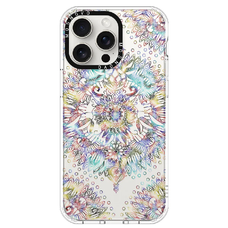 Rainbow Mandala Phone Case - iPhone 15 Pro Max Case