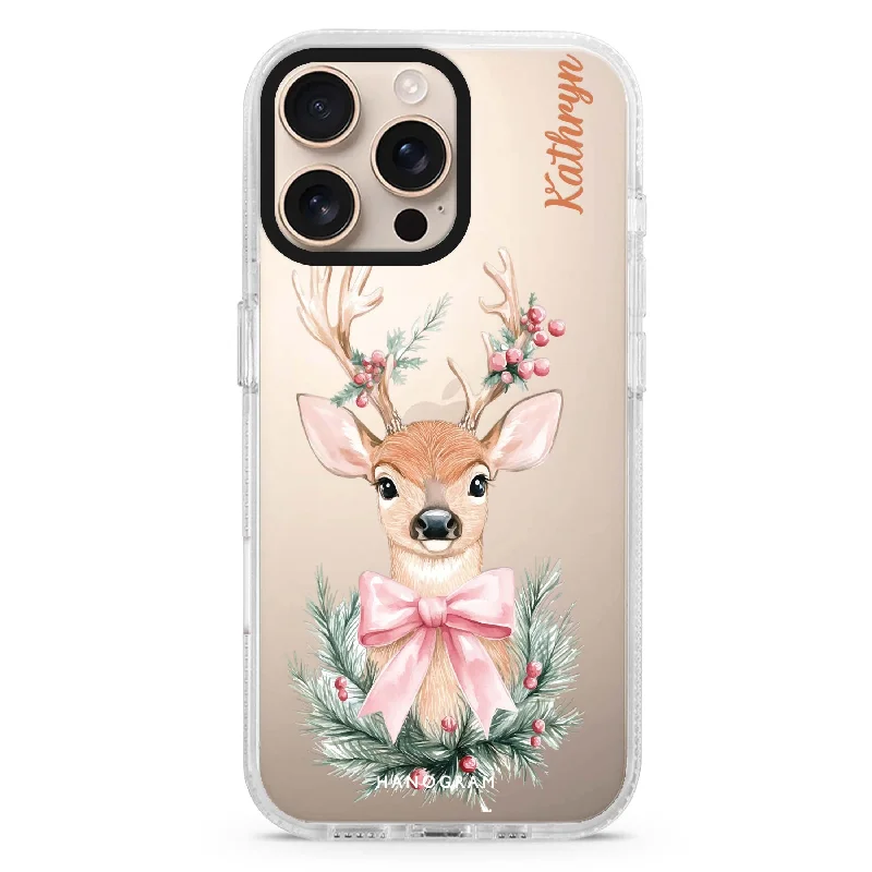 Pastel Deer Charm iPhone Ultra Clear Case