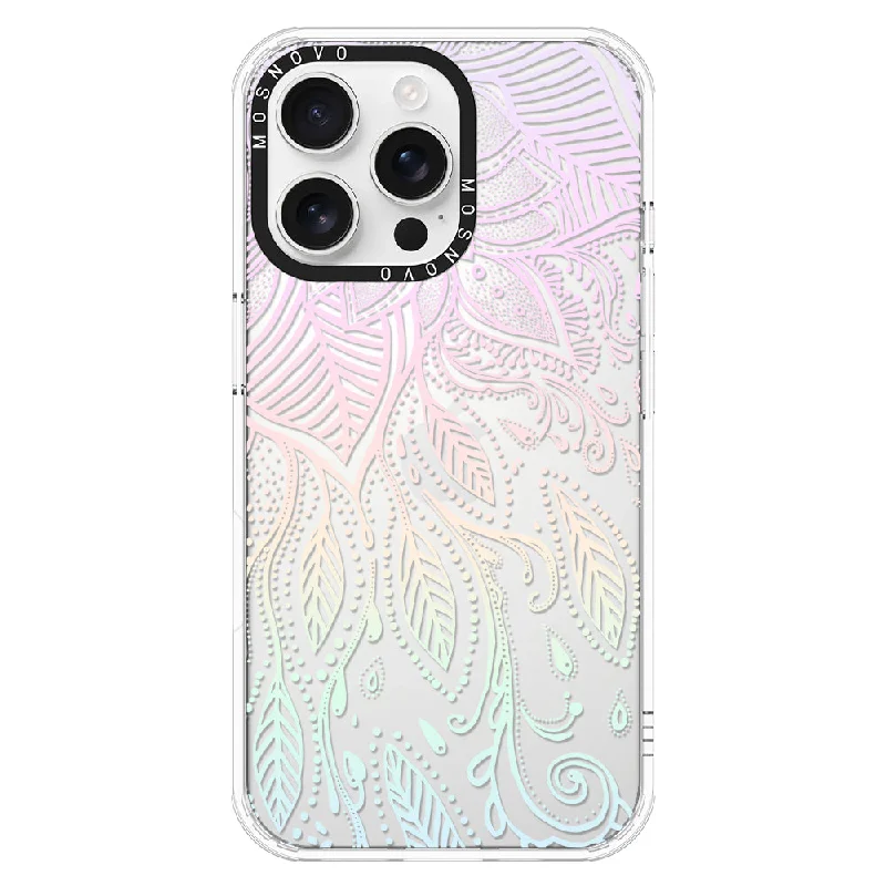 Pastel Rainbow Mandala Phone Case - iPhone 16 Pro Max Case