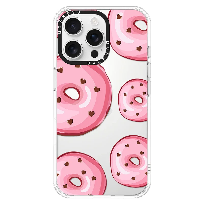 Pink Donuts Phone Case - iPhone 16 Pro Max Case