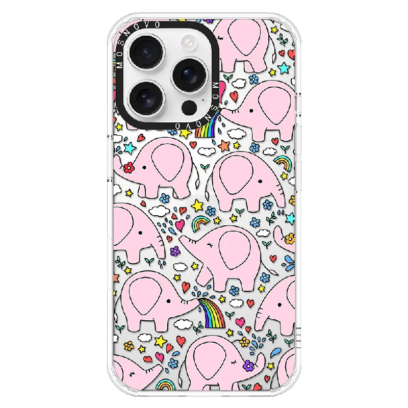 Pink Elephant Phone Case - iPhone 16 Pro Max Case