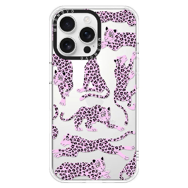 Pink Leopard Phone Case - iPhone 16 Pro Max Case