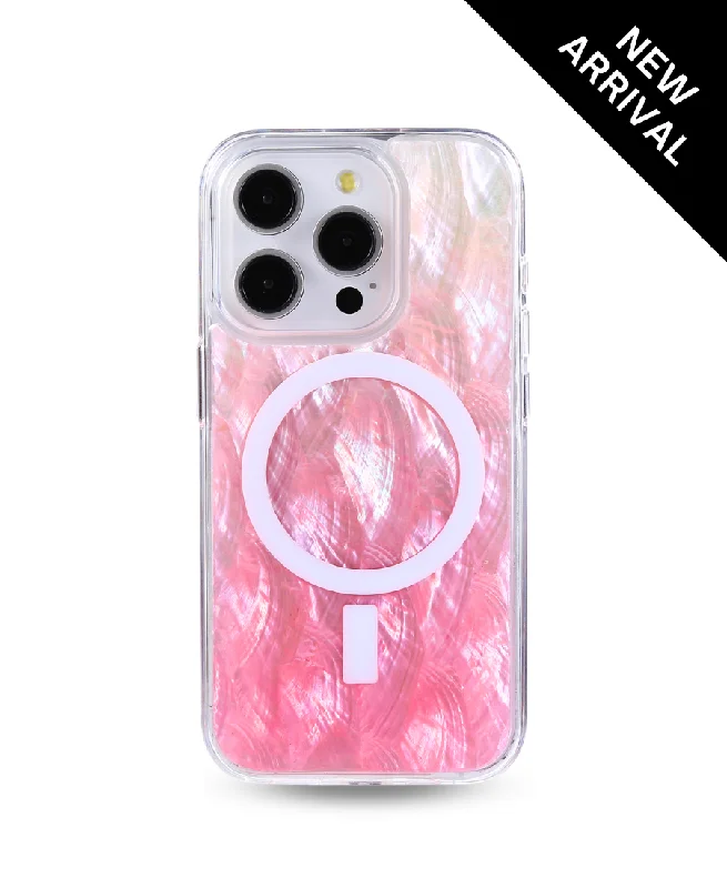 Pink Pearl Shell MagSafe Phone Case