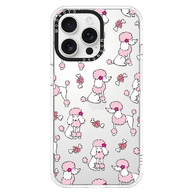 Pink Poodle Phone Case - iPhone 16 Pro Max Case