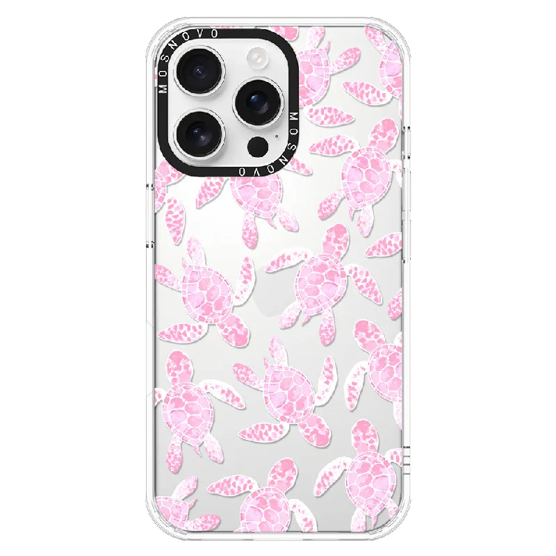 Pink Turtle Phone Case - iPhone 16 Pro Max Case