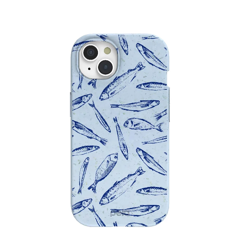 Powder Blue Fishery iPhone 15 Case