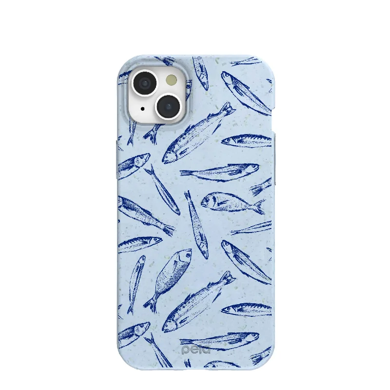 Powder Blue Fishery iPhone 15 Plus Case