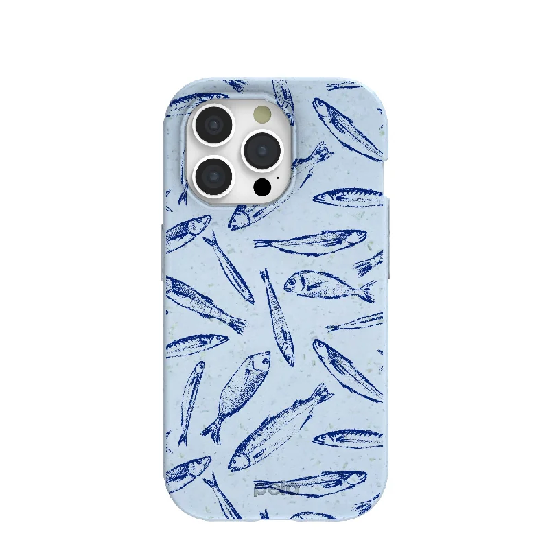 Powder Blue Fishery iPhone 15 Pro Case