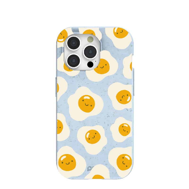 Powder Blue Sunny Side Up iPhone 15 Pro Case