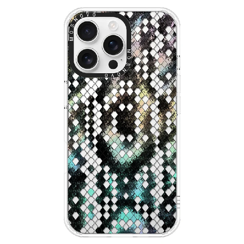 Rainbow Snake Print Phone Case - iPhone 16 Pro Max Case