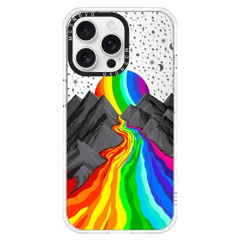 Rainbow Volcano Phone Case - iPhone 16 Pro Max Case