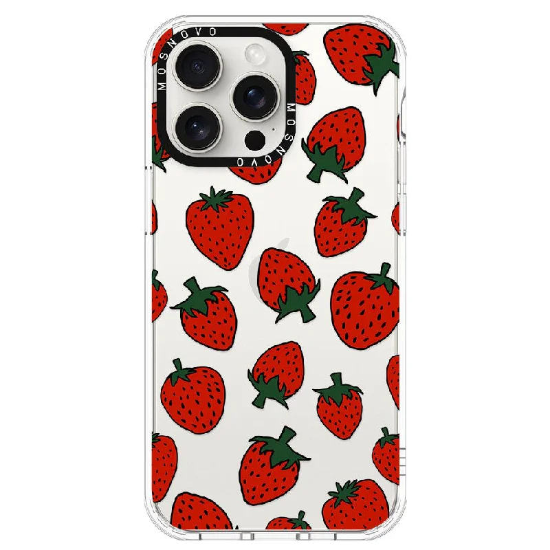 Red Strawberry Phone Case - iPhone 15 Pro Max Case