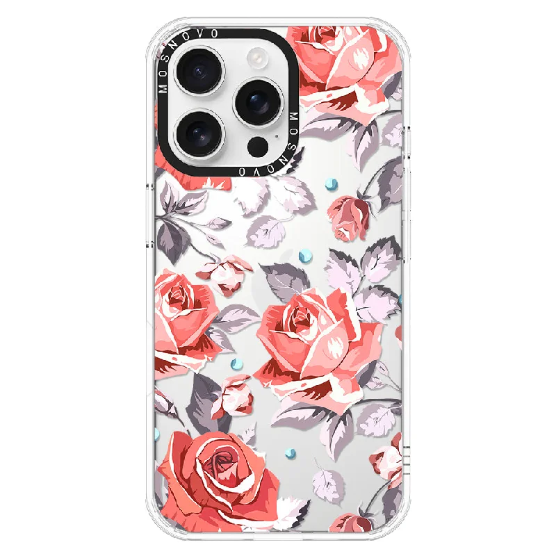 Retro Floral Phone Case - iPhone 16 Pro Max Case