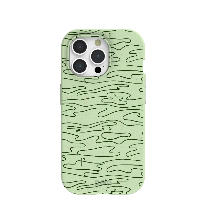 Sage Green Fairway iPhone 15 Pro Case