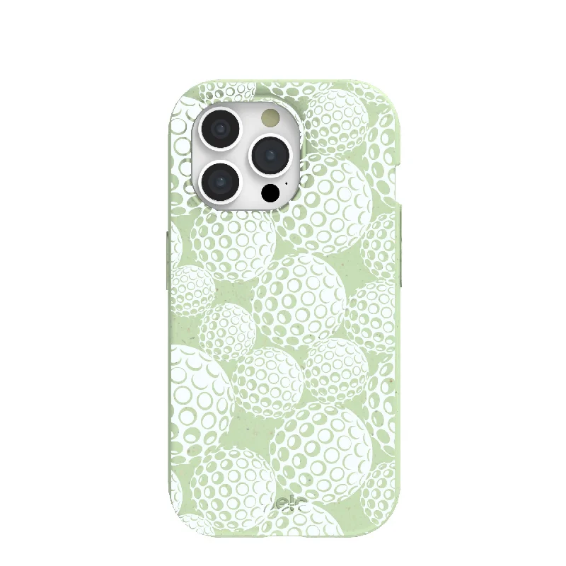 Sage Green Golf Balls iPhone 15 Pro Case