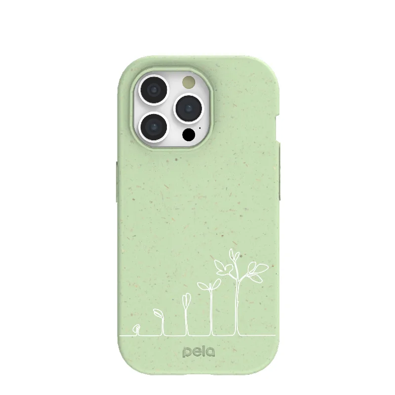 Sage Green Grow and Flourish iPhone 15 Pro Case