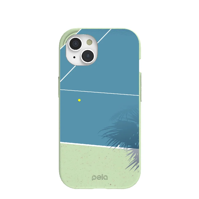 Sage Green Tennis Court iPhone 15 Case