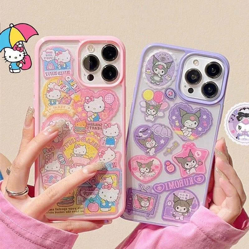 Kawaii Sticker iPhone Case