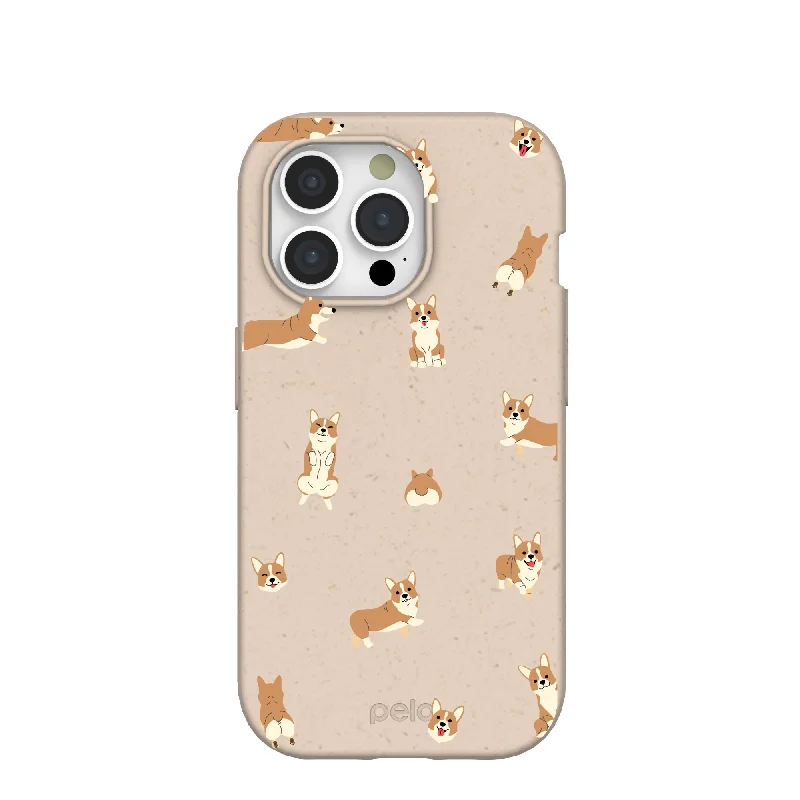 Seashell Corgi Cuties iPhone 15 Pro Case