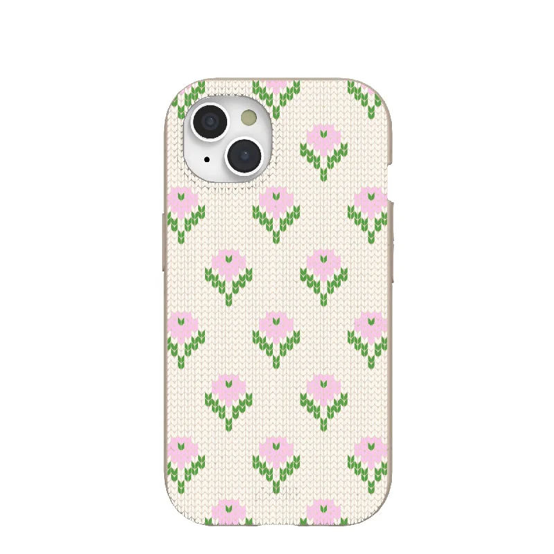 Seashell Floral Stitch iPhone 15 Case