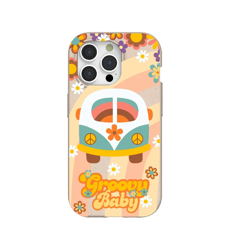 Seashell Groovy Bus iPhone 15 Pro Case