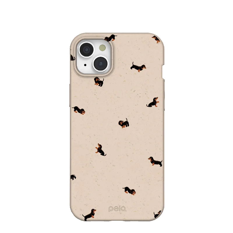 Seashell Lil Dachshunds iPhone 15 Plus Case