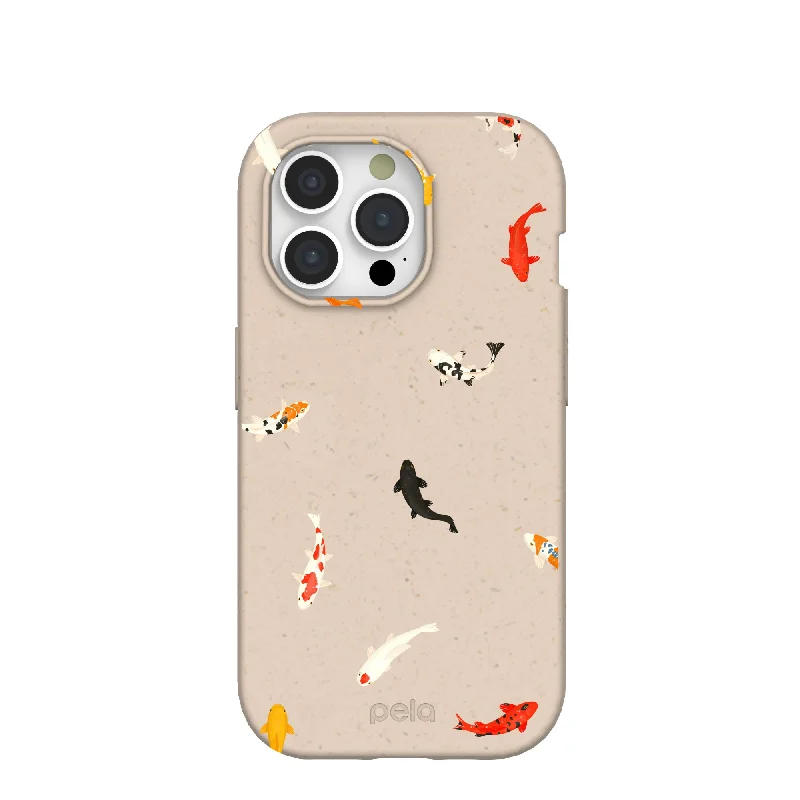 Seashell Lil Koi iPhone 15 Pro Case