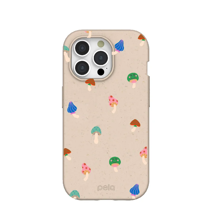 Seashell Lil Shrooms iPhone 15 Pro Case