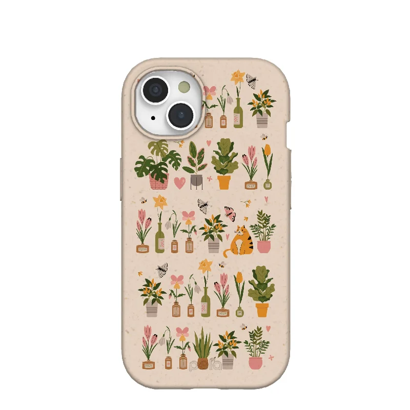 Seashell Plants and Blooms iPhone 15 Case