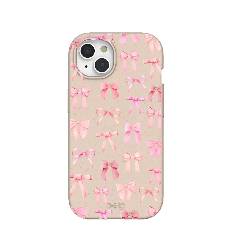 Seashell Rosy Bows iPhone 15 Case