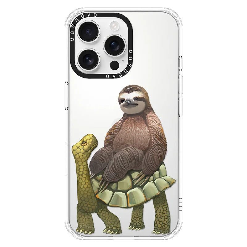 Sloth Turtle Phone Case - iPhone 16 Pro Max Case