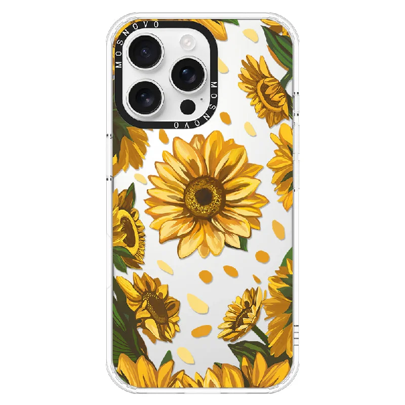 Sunflower Garden Phone Case - iPhone 16 Pro Max Case