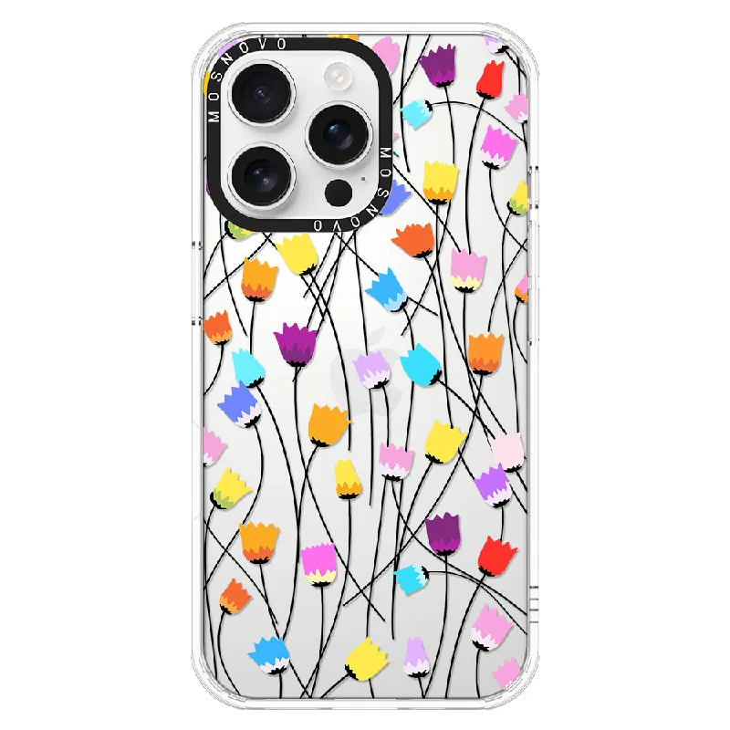 Tulips Bloom Floral Phone Case - iPhone 16 Pro Max Case