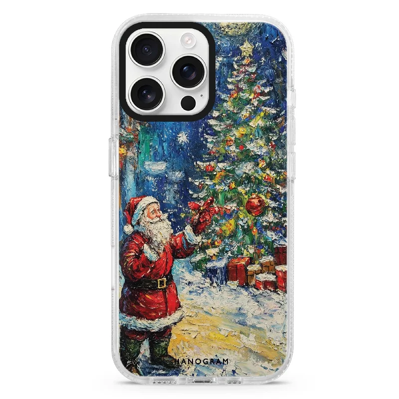 Vintage Christmas Canvas iPhone Ultra Clear Case