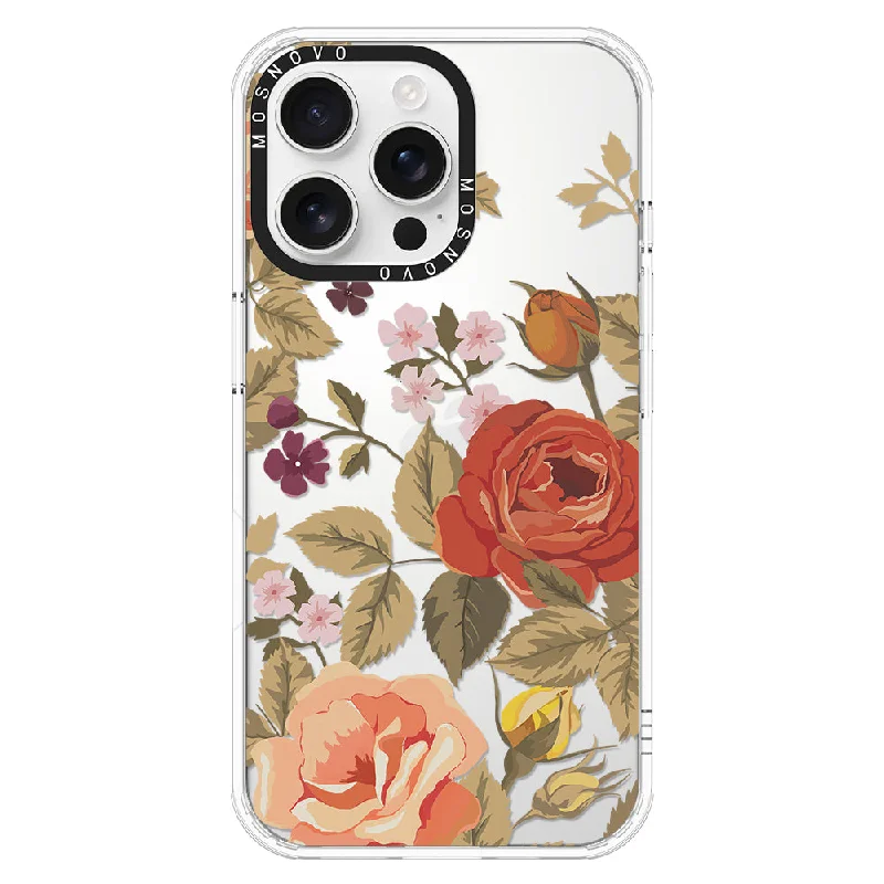 Vintage Floral Phone Case - iPhone 16 Pro Max Case