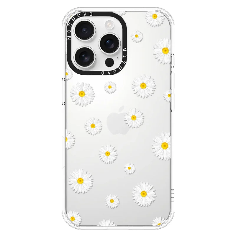 White Daisy Phone Case - iPhone 16 Pro Max Case