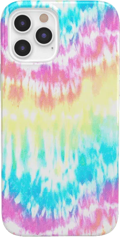 Wild & Free | Classic Rainbow Tie Dye iPhone Case