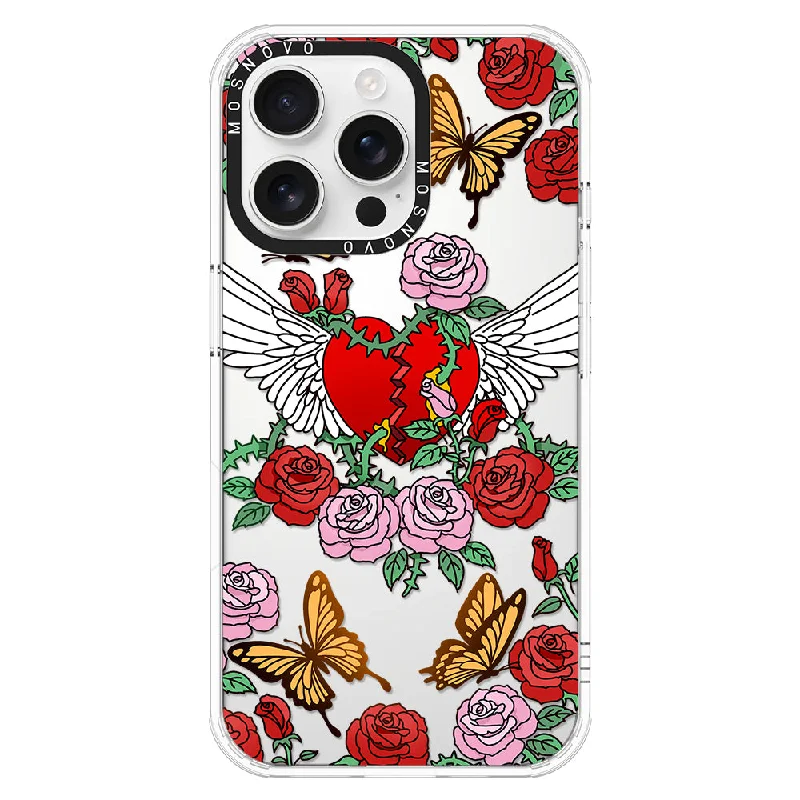 Wing Heart Phone Case - iPhone 16 Pro Max Case